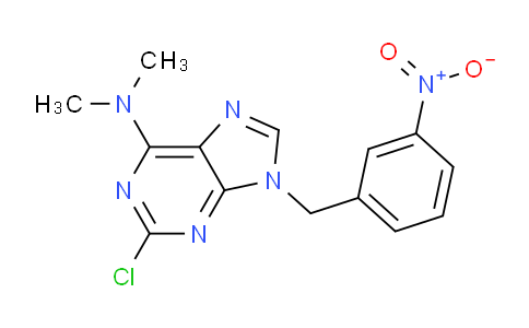 CAS No. 115204-69-8, 2-Chloro-N,N-dimethyl-9-(3-nitrobenzyl)-9H-purin-6-amine