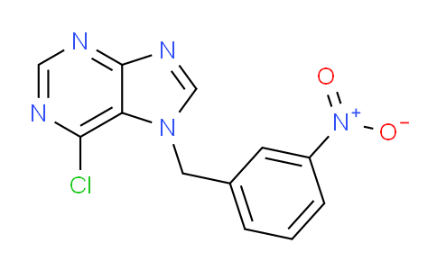 CAS No. 7008-54-0, 6-Chloro-7-(3-nitrobenzyl)-7H-purine