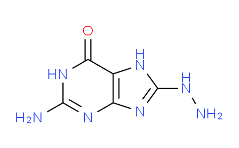 CAS No. 117086-97-2, 2-Amino-8-hydrazinyl-1H-purin-6(7H)-one