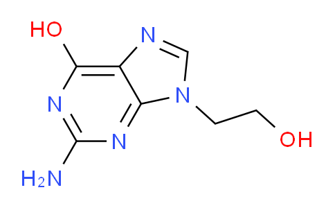 CAS No. 23169-33-7, 2-Amino-9-(2-hydroxyethyl)-9H-purin-6-ol