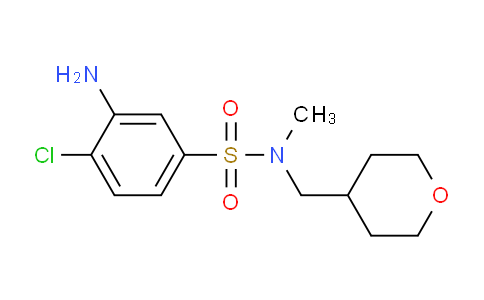 CAS No. 1220027-42-8, 3-Amino-4-chloro-N-methyl-N-((tetrahydro-2H-pyran-4-yl)methyl)benzenesulfonamide