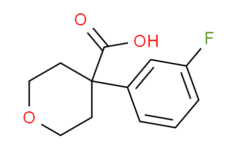 CAS No. 919016-93-6, 4-(3-fluorophenyl)tetrahydro-2H-pyran-4-carboxylic acid
