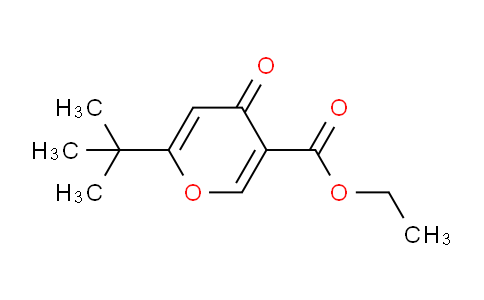 CAS No. 134653-81-9, ethyl 6-(tert-butyl)-4-oxo-4H-pyran-3-carboxylate