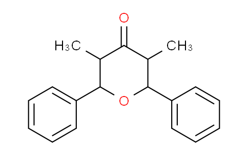 CAS No. 68226-09-5, 3,5-dimethyl-2,6-diphenyltetrahydro-4H-pyran-4-one