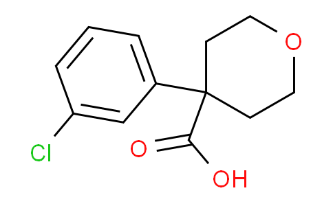 CAS No. 473706-23-9, 4-(3-chlorophenyl)tetrahydro-2H-pyran-4-carboxylic acid