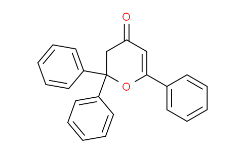 CAS No. 102593-55-5, 2,2,6-triphenyl-2,3-dihydro-4H-pyran-4-one