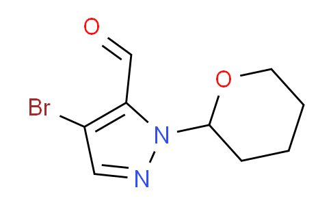 CAS No. 1345471-55-7, 4-bromo-1-(tetrahydro-2H-pyran-2-yl)-1H-pyrazole-5-carbaldehyde