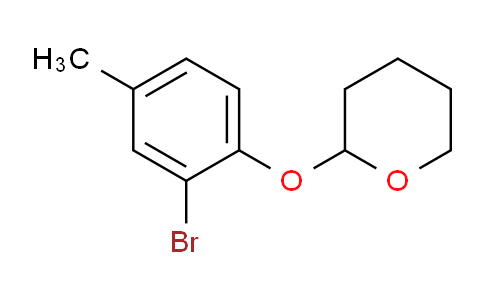 CAS No. 114212-23-6, 2-(2-bromo-4-methylphenoxy)tetrahydro-2H-pyran