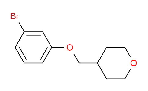 CAS No. 1251337-10-6, 4-((3-bromophenoxy)methyl)tetrahydro-2H-pyran