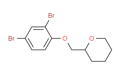 CAS No. 1257665-15-8, 2-((2,4-Dibromophenoxy)methyl)tetrahydro-2H-pyran