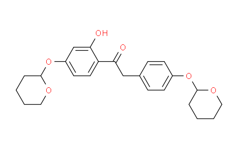 CAS No. 130064-21-0, 1-(2-hydroxy-4-((tetrahydro-2H-pyran-2-yl)oxy)phenyl)-2-(4-((tetrahydro-2H-pyran-2-yl)oxy)phenyl)ethan-1-one