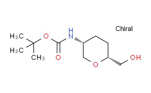 CAS No. 1923238-60-1, tert-butyl (cis-6-(hydroxymethyl)tetrahydro-2H-pyran-3-yl)carbamate