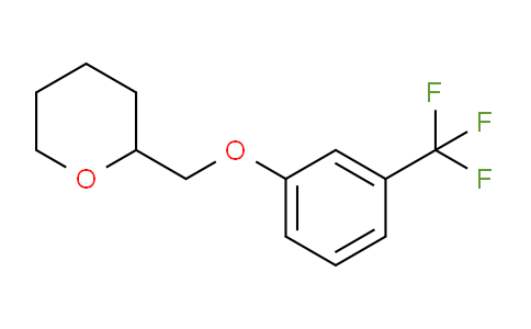 CAS No. 1257665-21-6, 2-((3-(Trifluoromethyl)phenoxy)methyl)tetrahydro-2H-pyran