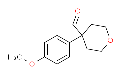 CAS No. 1447952-80-8, 4-(4-methoxyphenyl)tetrahydro-2H-pyran-4-carbaldehyde