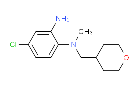 CAS No. 1219979-68-6, 4-Chloro-N1-methyl-N1-((tetrahydro-2H-pyran-4-yl)methyl)benzene-1,2-diamine