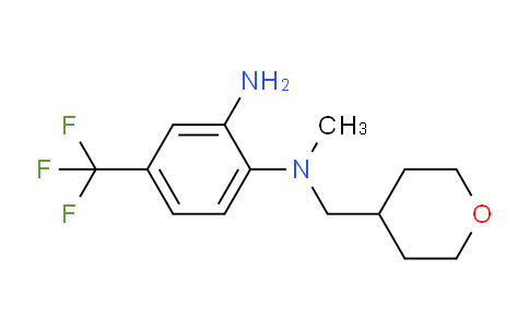 CAS No. 1220028-71-6, N1-Methyl-N1-((tetrahydro-2H-pyran-4-yl)methyl)-4-(trifluoromethyl)benzene-1,2-diamine