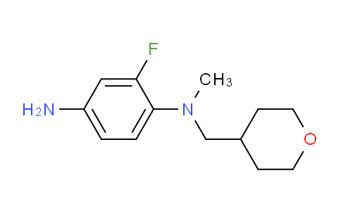 CAS No. 1220037-51-3, 2-Fluoro-N1-methyl-N1-((tetrahydro-2H-pyran-4-yl)methyl)benzene-1,4-diamine