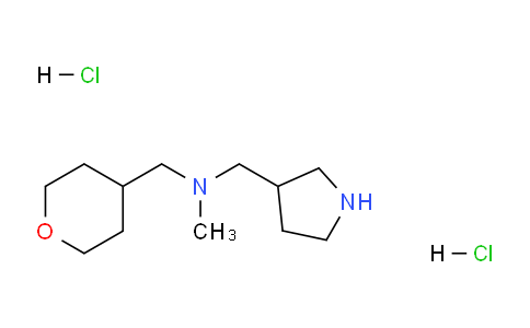 CAS No. 1219964-49-4, N-Methyl-1-(pyrrolidin-3-yl)-N-((tetrahydro-2H-pyran-4-yl)methyl)methanamine dihydrochloride