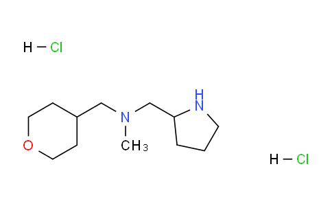 CAS No. 1220027-61-1, N-Methyl-1-(pyrrolidin-2-yl)-N-((tetrahydro-2H-pyran-4-yl)methyl)methanamine dihydrochloride