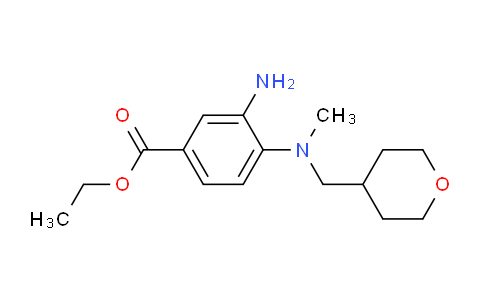 CAS No. 1219967-51-7, Ethyl 3-amino-4-(methyl((tetrahydro-2H-pyran-4-yl)methyl)amino)benzoate