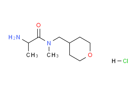 CAS No. 1236265-44-3, 2-Amino-N-methyl-N-((tetrahydro-2H-pyran-4-yl)methyl)propanamide hydrochloride