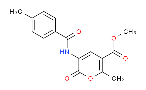 CAS No. 339009-31-3, Methyl 6-methyl-3-(4-methylbenzamido)-2-oxo-2H-pyran-5-carboxylate