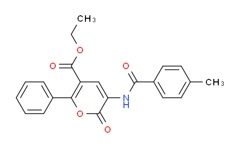 CAS No. 339009-32-4, Ethyl 3-(4-methylbenzamido)-2-oxo-6-phenyl-2H-pyran-5-carboxylate