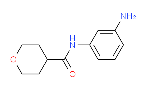 CAS No. 1220020-40-5, N-(3-Aminophenyl)tetrahydro-2H-pyran-4-carboxamide
