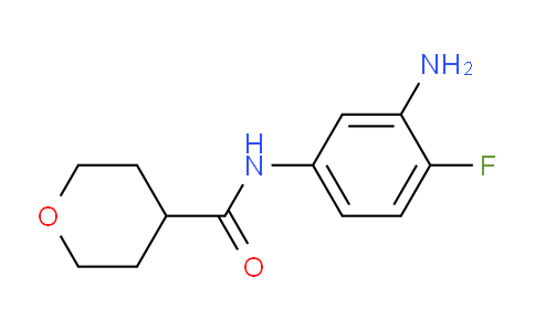 CAS No. 1219949-45-7, N-(3-Amino-4-fluorophenyl)tetrahydro-2H-pyran-4-carboxamide