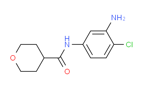 CAS No. 1220020-72-3, N-(3-Amino-4-chlorophenyl)tetrahydro-2H-pyran-4-carboxamide