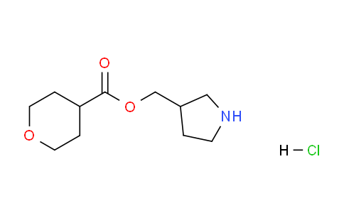 CAS No. 1220020-90-5, Pyrrolidin-3-ylmethyl tetrahydro-2H-pyran-4-carboxylate hydrochloride