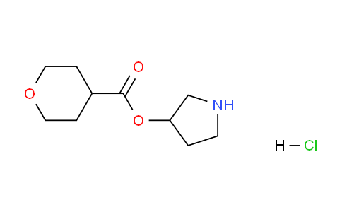 CAS No. 1220031-91-3, Pyrrolidin-3-yl tetrahydro-2H-pyran-4-carboxylate hydrochloride