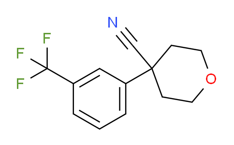 CAS No. 1035261-83-6, 4-(3-(Trifluoromethyl)phenyl)tetrahydro-2H-pyran-4-carbonitrile