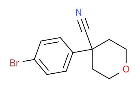 CAS No. 1000705-54-3, 4-(4-Bromophenyl)tetrahydro-2H-pyran-4-carbonitrile
