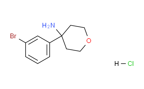 CAS No. 1209242-66-9, 4-(3-Bromophenyl)tetrahydro-2H-pyran-4-amine hydrochloride