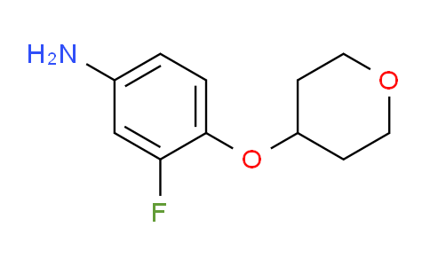 CAS No. 1054316-88-9, 3-Fluoro-4-(tetrahydro-2H-pyran-4-yloxy)aniline