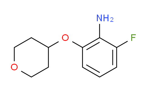CAS No. 1233952-43-6, 2-Fluoro-6-(tetrahydro-2H-pyran-4-yloxy)aniline