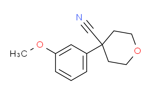 CAS No. 179420-73-6, 4-(3-Methoxyphenyl)tetrahydro-2H-pyran-4-carbonitrile