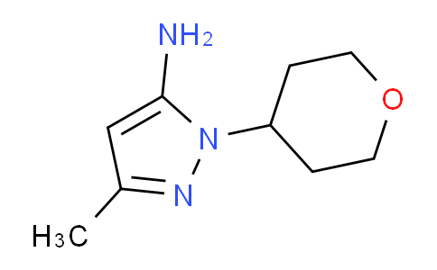 CAS No. 1247075-24-6, 3-Methyl-1-(tetrahydro-2H-pyran-4-yl)-1H-pyrazol-5-amine