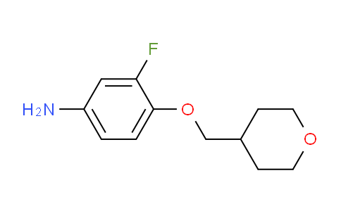 CAS No. 1233952-94-7, 3-Fluoro-4-[(tetrahydro-2H-pyran-4-yl)methoxy]aniline