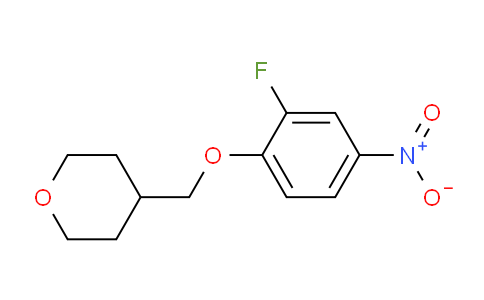 CAS No. 1233953-00-8, 4-[(2-Fluoro-4-nitrophenoxy)methyl]tetrahydro-2H-pyran