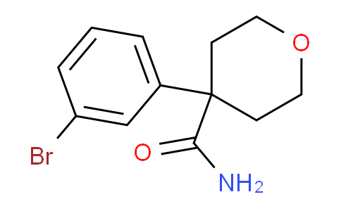 CAS No. 329025-26-5, 4-(3-Bromophenyl)tetrahydro-2H-pyran-4-carboxamide