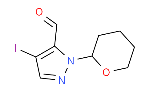 CAS No. 1400644-65-6, 4-Iodo-1-(oxan-2-yl)pyrazole-5-carbaldehyde