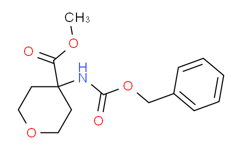 CAS No. 1427475-27-1, Methyl 4-(Cbz-amino)tetrahydropyran-4-carboxylate