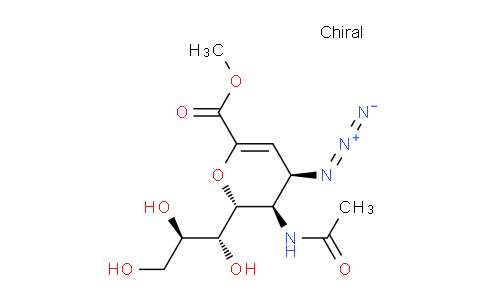CAS No. 152178-79-5, methyl (2R,3R,4R)-3-acetamido-4-azido-2-[(1R,2R)-1,2,3-trihydroxypropyl]-3,4-dihydro-2H-pyran-6-carboxylate