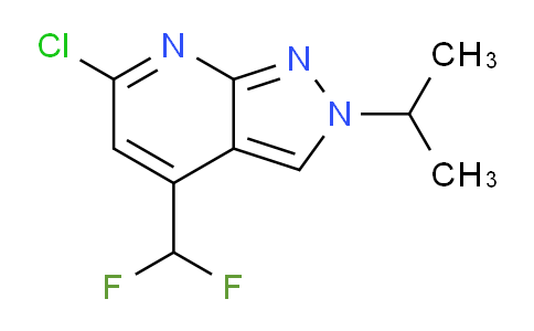 CAS No. 1018127-78-0, 6-Chloro-4-(difluoromethyl)-2-isopropyl-2H-pyrazolo[3,4-b]pyridine