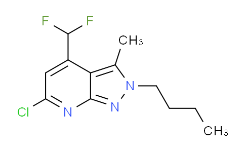 CAS No. 1018127-82-6, 2-Butyl-6-chloro-4-(difluoromethyl)-3-methyl-2H-pyrazolo[3,4-b]pyridine