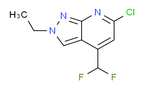 CAS No. 1018165-54-2, 6-Chloro-4-(difluoromethyl)-2-ethyl-2H-pyrazolo[3,4-b]pyridine
