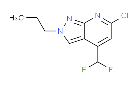 CAS No. 1018128-29-4, 6-Chloro-4-(difluoromethyl)-2-propyl-2H-pyrazolo[3,4-b]pyridine