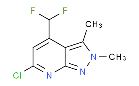 CAS No. 1018166-05-6, 6-Chloro-4-(difluoromethyl)-2,3-dimethyl-2H-pyrazolo[3,4-b]pyridine